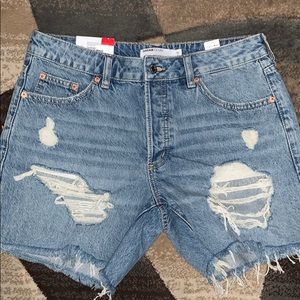Garage Distressed Denim Shorts